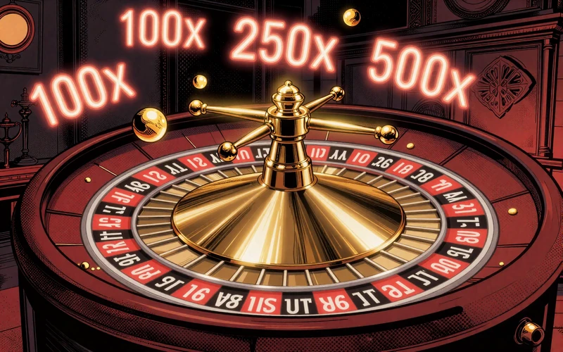 Quantum Roulette Slot Illustration im Gangster-Comic-Stil
