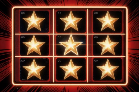 Magic Stars 9 Slot Illustration im Gangster-Comic-Stil