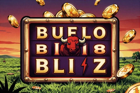 Buffalo Blitz Slot Illustration im Gangster-Comic-Stil